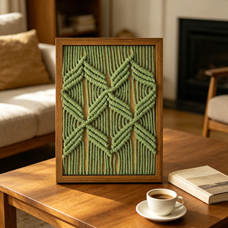 Desktop Rattan Wall Decor with Home Styling