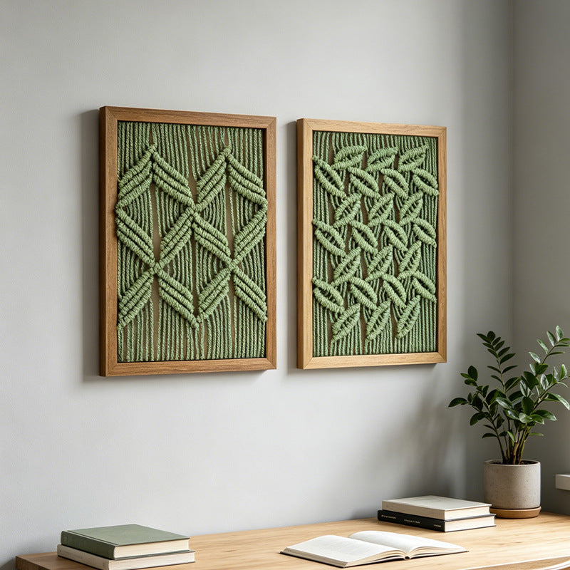 Desktop Rattan Wall Decor with Home Styling