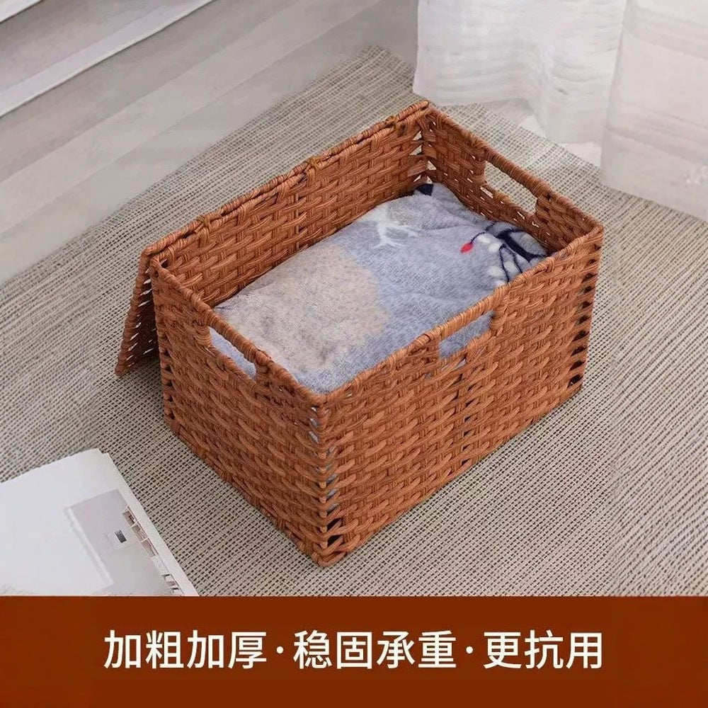 Decorative Rattan Wall Decor with Easy Plant Care