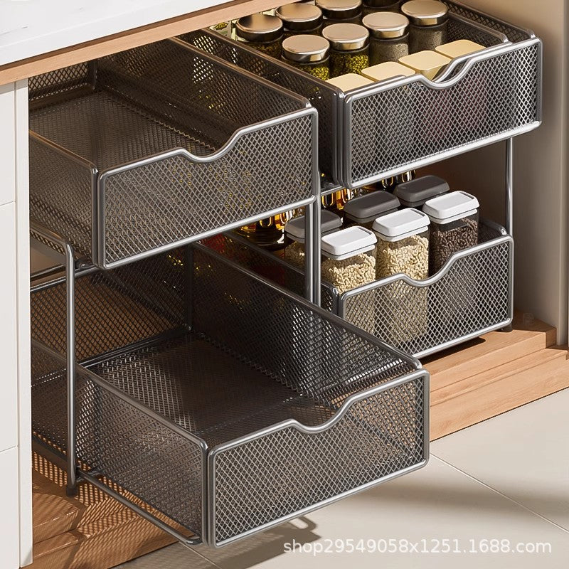Decorative Plant-friendly Storage Rack for Kitchen