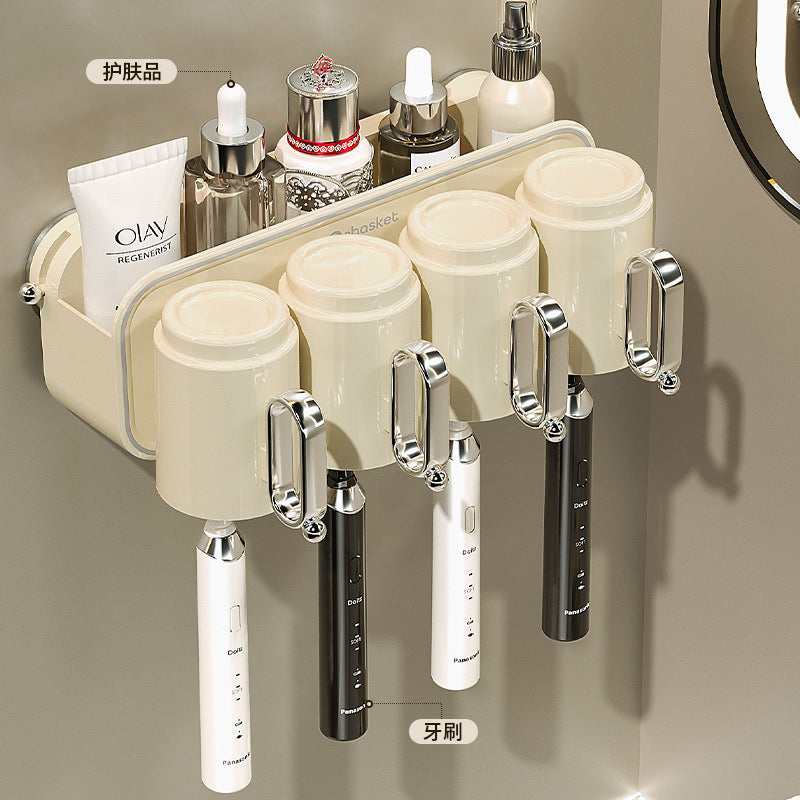 Decorative Plant-friendly Storage Rack for Bathroom