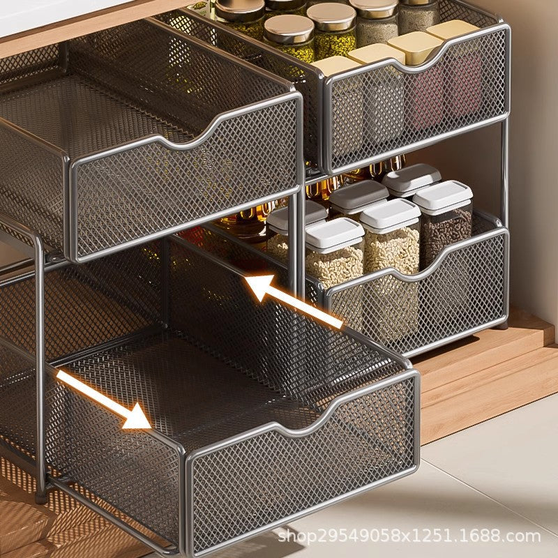 Decorative Plant-friendly Storage Rack for Kitchen